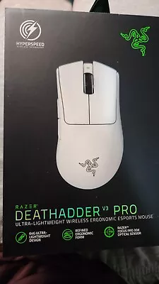 Razer DeathAdder V3 Pro Wireless Gaming Mouse - White • $110