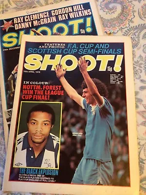 £15.99 • Buy 2 Vintage Editions Of Shoot Football Magazine , 1977 & 1978 Cyril Regis