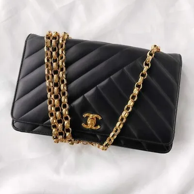 Rare Medium Chanel Chevron Flap Bag • $6000