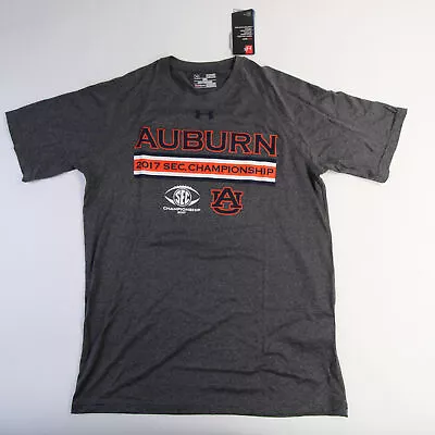 Auburn Tigers Under Armour HeatGear Short Sleeve Shirt Men's Gray New • $13.99