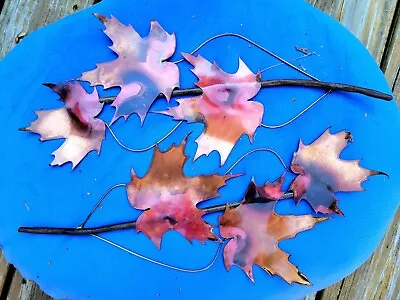 Vintage Copper Brass Maple Branch Sculptures Vermont Artist Jack S Chase • $30