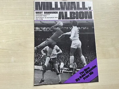 Millwall V West Bromwich Albion Div2 1974/65 • £2