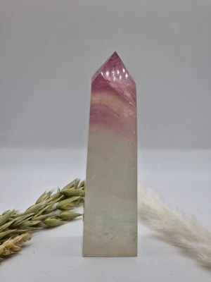 £13.60 • Buy 216g Pastel Rainbow Fluorite Point Crystal Gemstone Healing Natural Gemstone