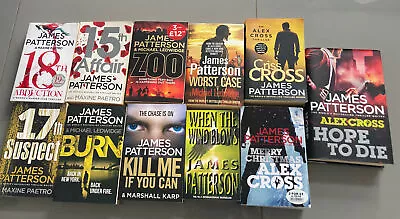 James Patterson Books Build A Bundle Crime/Thriller Fiction • £3.50