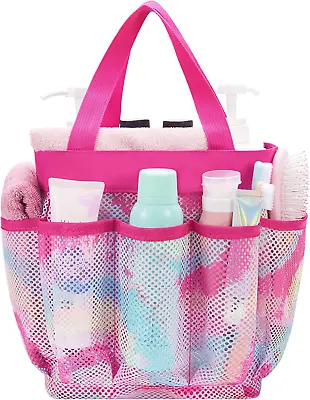 Mesh Shower Bag For Dorm Room - 9” X 9” X 9.5” Toiletry Shower Caddy For Women S • $7.99