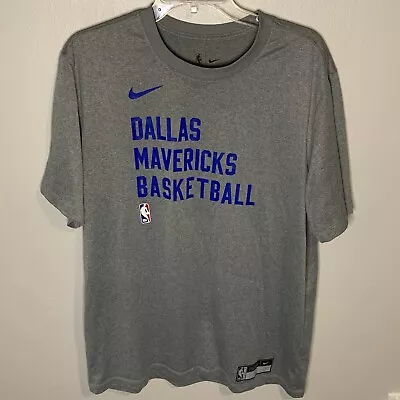 Dallas Mavericks Player Issue Nike NBA Authentic Nike Short Sleeve Shirt Mens L • $39.99