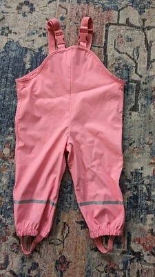 £4.99 • Buy Girls Lupilu Waterproof Bib Dungarees 12-24 Months 