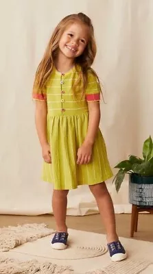 Girls Matilda Jane Enchanted Garden Willow Green Ribbed Dress Size 12 • $26.99