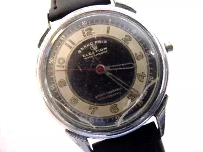 Vintage Large Antique WWII World War II MILITARY ELECTION GRAND PRIX Mens Watch • $19.99