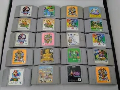【Lot 20 Set】Nintendo 64 N64 Game Soft Software Mario Zelda Japanese Fedex 3473 • $225.41