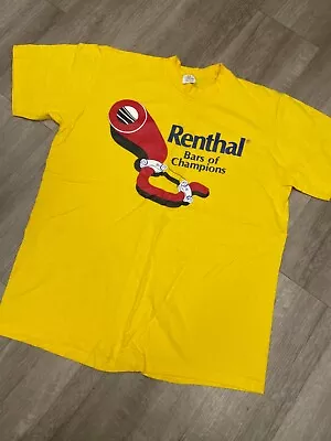 Vintage Renthal MX Handlebar T-shirt/ Old School Cool/ Retro Racer Motocross Bar • $42