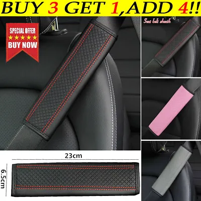 Car Seat Belt Cover Pads Shoulder Seatbelt Safety Strap Protector Cushions 1x • £4.69