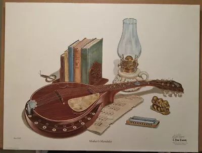 C. Don Ensor - Art Print - Mother's Mandolin - Limited Edition Signed  • $75