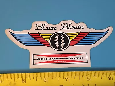 VTG 80's G&S GORDON & SMITH BLAIZE BLOUIN LIGHTNING NOS SKATEBOARD DECK STICKER • $49.99