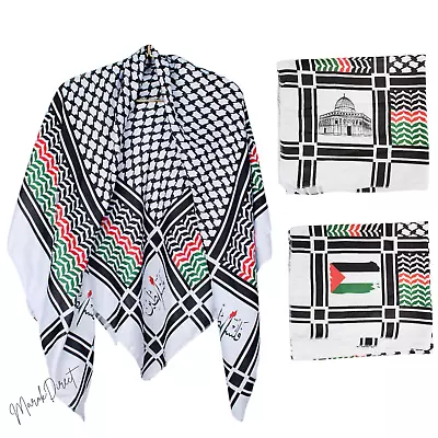 Shemagh Keffiyeh Palestine Flag Print Scarf Arab Mens Women Palestinian Wrap • £8.99