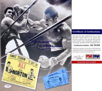 Ken Norton Sr. Signed 11x14 Inch Photo Vs Ali - Boxing HOF - Died 2013 + PSA/DNA • $49.99