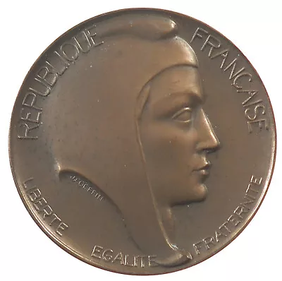 France MARIANNE - PRESENTATION MEDAL Bronze 50mm By Coeffin • $30