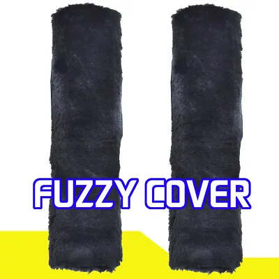 X2 Car Seat Belt Cover Fluffy Auto Safety Belt Shoulder Pad Protector Harness • £5.99