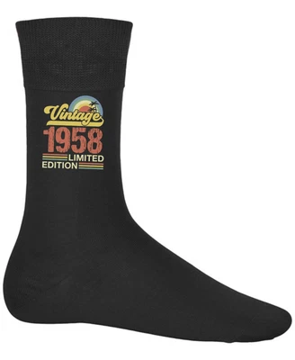 £7.99 • Buy Socks 65th Birthday Gifts For Men Or Women Vintage 1958 Limited Edition 65 Years
