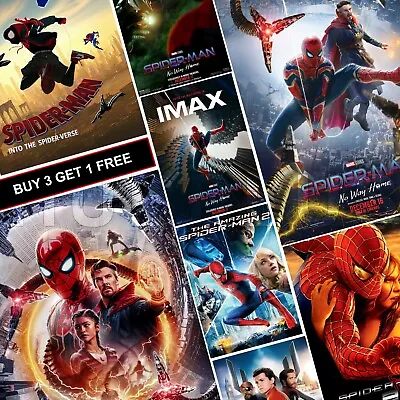 Spider-Man No Way Home Posters A4 A3 A5 Prints Art Marvel Spiderman Poster MCU  • £2.99