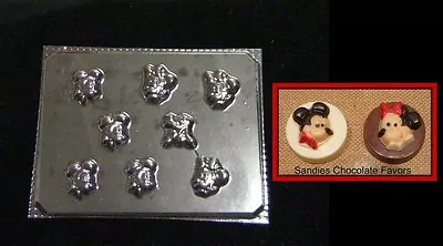 MICKEY MINNIE MOUSE PLUTO MINTS Bite Size Chocolate Candy Soap Mold • £3.86