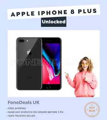 £199.99 • Buy Apple IPhone 8 Plus 64GB 256GB 4G LTE Unlocked IOS Smartphone V Good Condition