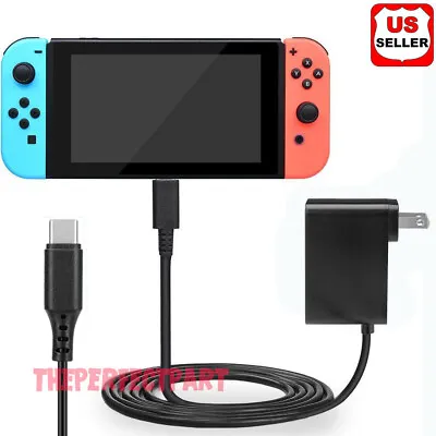 For Nintendo Switch AC Power Supply Adapter Home Wall Travel Charger Cable 2.4A • $8.59