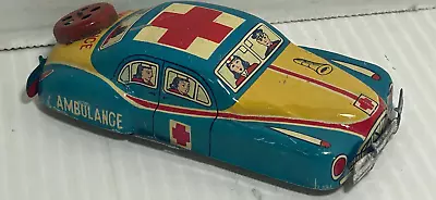 Vintage Ambulance Police 4  Tin Toy Car Made In Japan A12 • $9.99