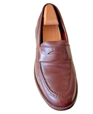 J. Crew Ludlow Superior Brown Leather Penny Loafers Shoes Mens Sz 41.5/ 8.5 D • $39.99
