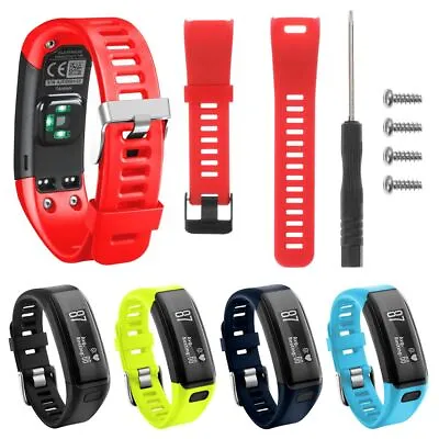 With Tools Wristband Strap Watch Band Bracelet Silicone For Garmin Vivosmart HR • $13.21