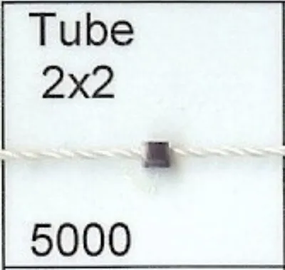 5000 Tube 2x2 Wampum Bead Quahog • $1.60