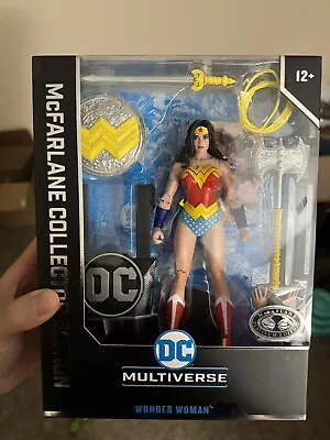 Dc Multiverse Mcfarlane Wonder Woman #10 Platinum Label Edition Rare Chase 2023 • $58