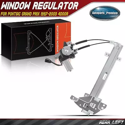 Rear Left Window Regulator W/ Motor For Pontiac Grand Prix 97-03 4Door 741-838 • $33.89