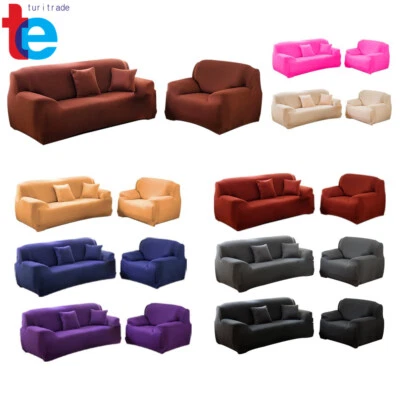 $8.25 • Buy Stretch Sofa Slipcover Couch Furniture Protector Soft Elastic Bottom Colourful