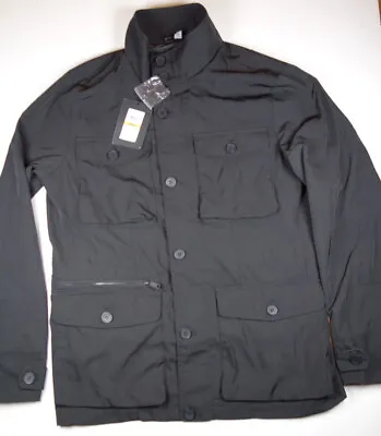 DKNY Men's Black SLIM FIT Water Resistant Fashion Field Jacket Coat NEW Small • $99