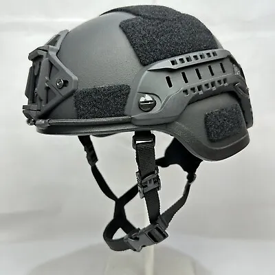 Medium SWAT Black ACH Ballistic Military Advanced Combat Helmet MICH FAST Ship • $459.99