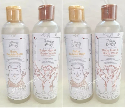 £9.99 • Buy 4x Disney Winnie The Pooh Baby Bubble Bath & Baby Hair & Body Wash 250ml
