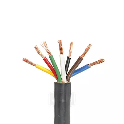 J&N 600-12012-100 Trailer Cable 7 Conductors 12/3 14/4 Gauge Wire • $405.71