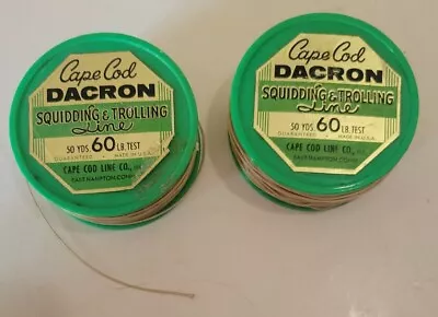 2 Cape Cod Line Dacron Squidding Trolling Fishing Lines 50 Yards 60 Lbs • $10