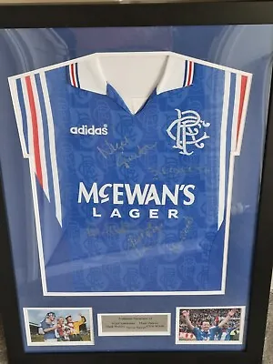 £115 • Buy Rangers Authentic Signed Shirt With 5 Signatures Of Players.