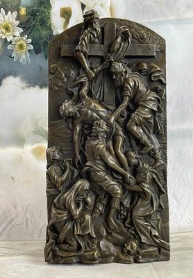 $244.65 • Buy French Roman Greek Mythological Bronze Statue Bas Relief Sculpture Nouveau Sale
