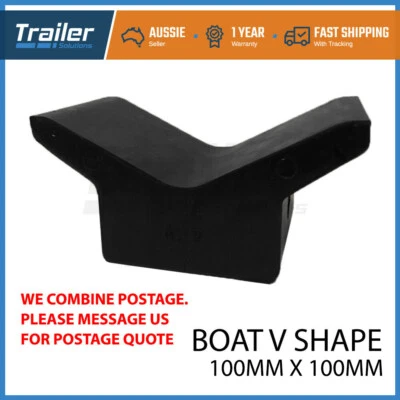 $14.88 • Buy Boat Trailer Jet Ski Trailer V Shape Roller Skid Rubber Bow Stop Winch Post