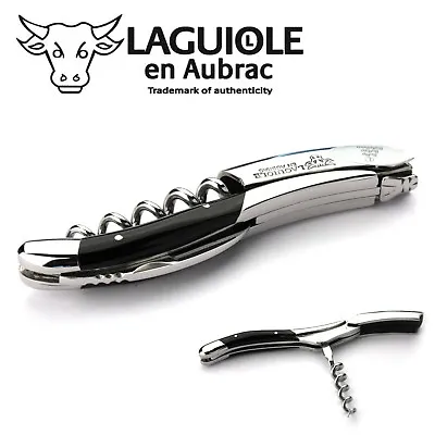 Laguiole Aubrac Waiter's Knife Buffalo Horn Stainless Steel Sommelier Cutlery Corkscrew • £154.65