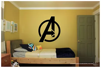 Avengers Logo Large WALL VINYL ART DECAL 22X25  BEDROOM HOME DECOR • $24.83