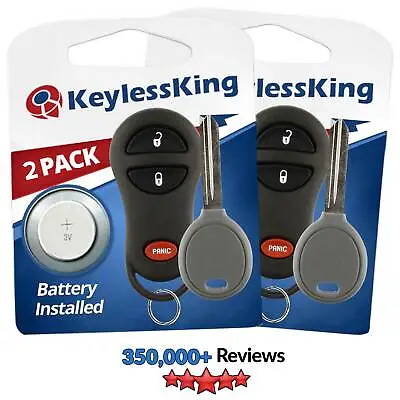 2 Replacement Key Fob Remote Set For Caravan Durango Ram Town Country 04686481 • $21.95