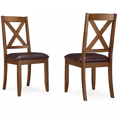 Maddox Crossing Dining Chair Set Of 2 Brown • $100.34