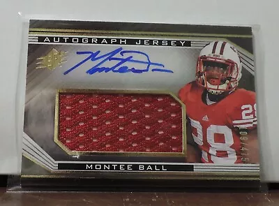 2013 Spx Football Rookie Autograph Jersey #57 Montee Ball /475 • $12