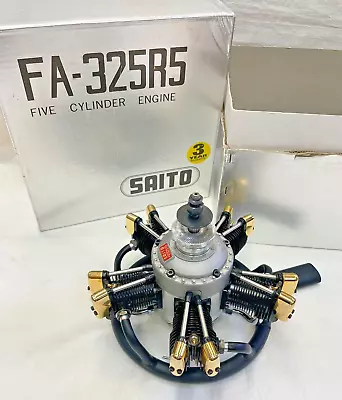 SAITO FA-325 R5 Five Cylinder Radial 4 Stroke RC Glow Engine NOS/NIB • $1450