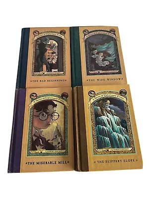 £24.50 • Buy Lemony Snicket A Series Of Unfortunate Events 4 Book Bundle UK First Editions