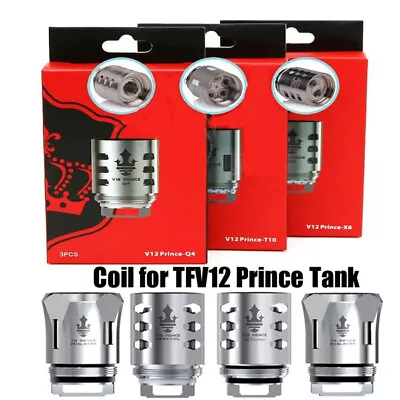 SMOK TFV12 PRINCE Coils | Q4 | M4 | X6 | T10 | P-Tank | DUAL TRIPLE MAX MESH  • £8.75